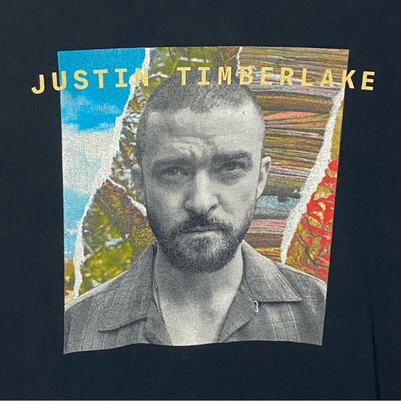 Justin Timberlake The Man of The Woods Tour Black Concert T Shirt Unisex Large - Picture 3 of 4